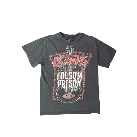 Zion Rootswear Johnny Cash Folsom Prison Men's Short Sleeve Shirt Size S - Picture 1 of 8